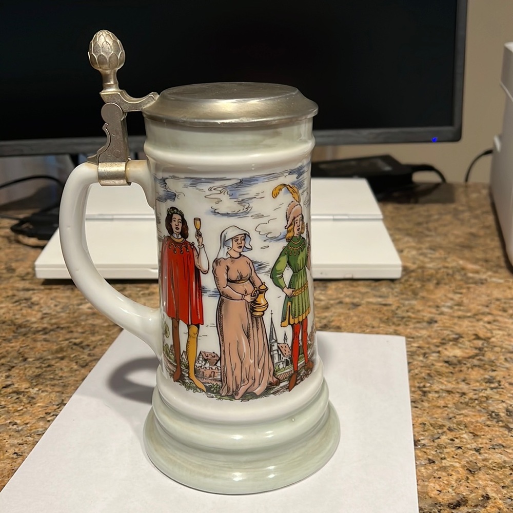 Vintage Made in Germany Beer Mug W/Lid
